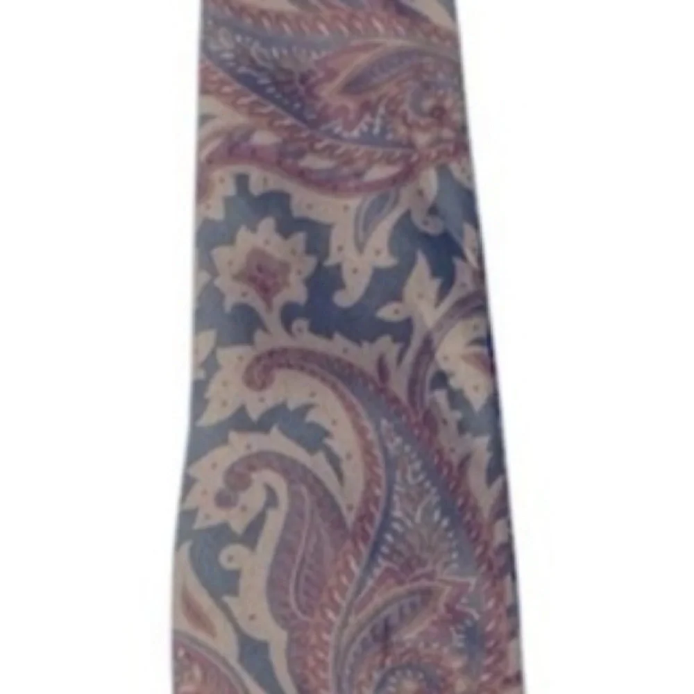 Jonelle Silk abstract floral tan/grey Men’s necktie